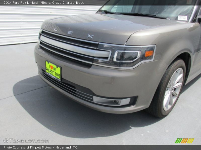 Mineral Gray / Charcoal Black 2014 Ford Flex Limited