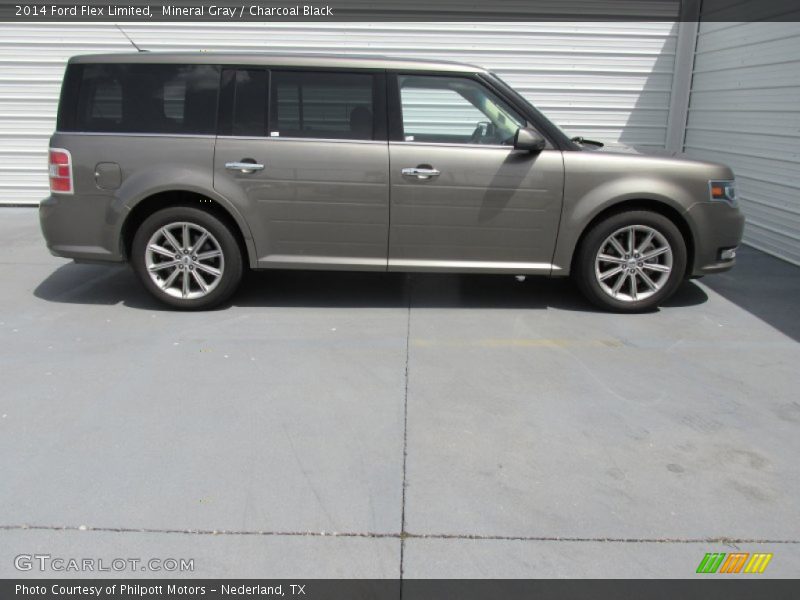 Mineral Gray / Charcoal Black 2014 Ford Flex Limited
