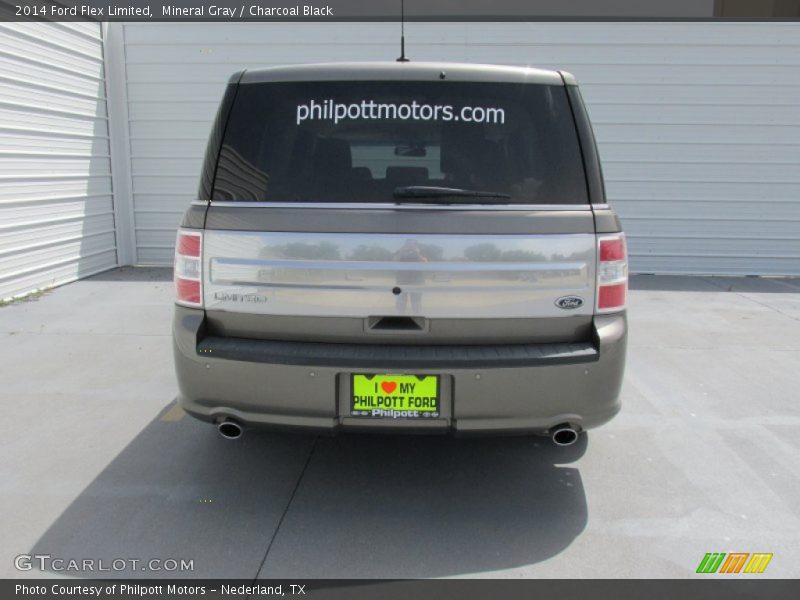 Mineral Gray / Charcoal Black 2014 Ford Flex Limited