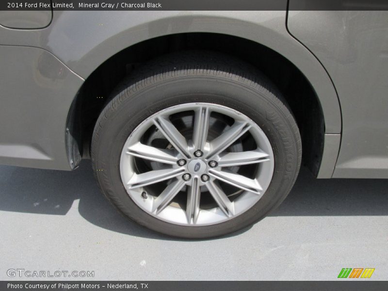 Mineral Gray / Charcoal Black 2014 Ford Flex Limited