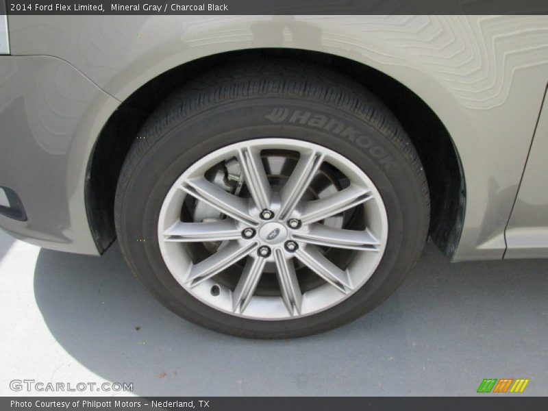 Mineral Gray / Charcoal Black 2014 Ford Flex Limited