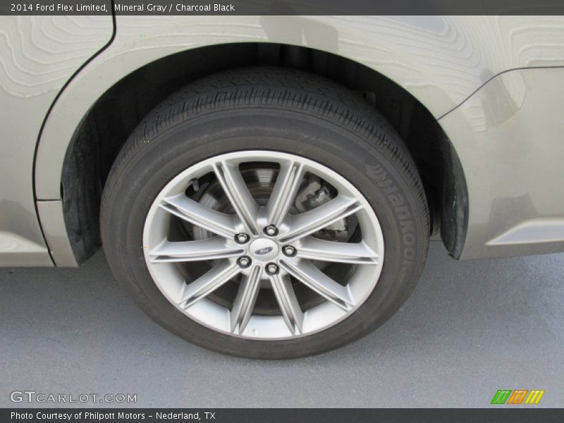 Mineral Gray / Charcoal Black 2014 Ford Flex Limited