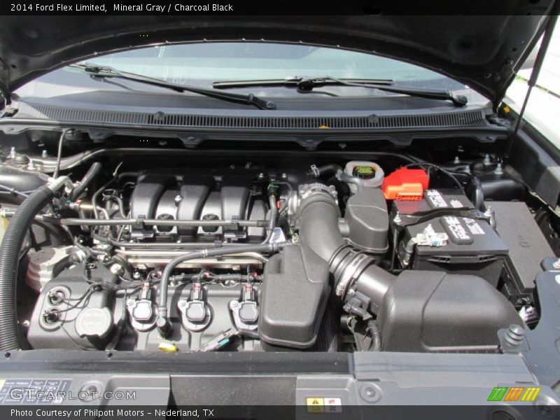 Mineral Gray / Charcoal Black 2014 Ford Flex Limited