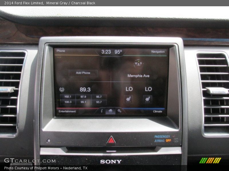 Mineral Gray / Charcoal Black 2014 Ford Flex Limited