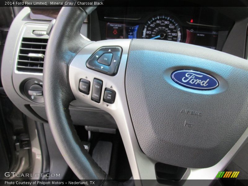 Mineral Gray / Charcoal Black 2014 Ford Flex Limited