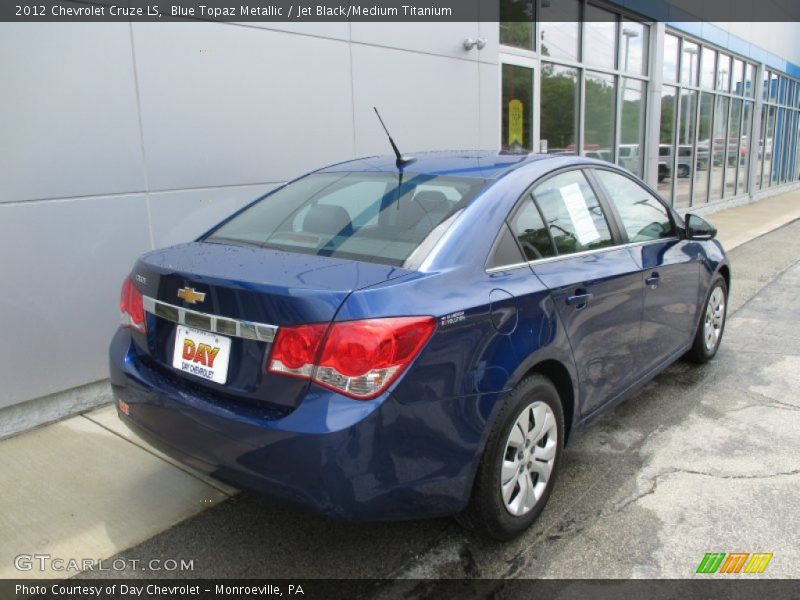 Blue Topaz Metallic / Jet Black/Medium Titanium 2012 Chevrolet Cruze LS