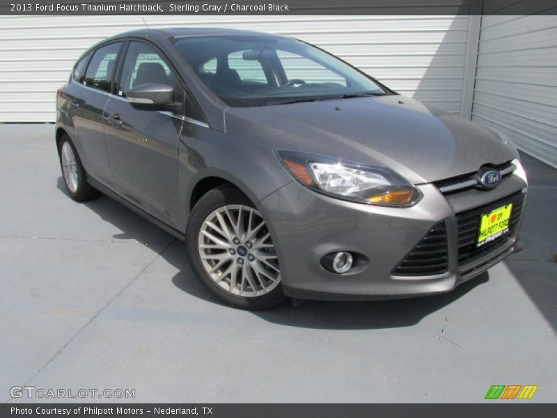 Sterling Gray / Charcoal Black 2013 Ford Focus Titanium Hatchback