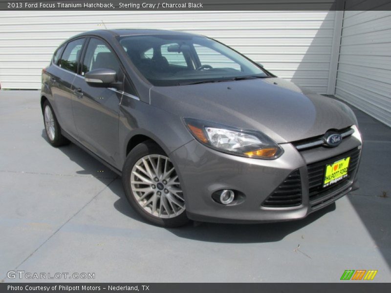Sterling Gray / Charcoal Black 2013 Ford Focus Titanium Hatchback