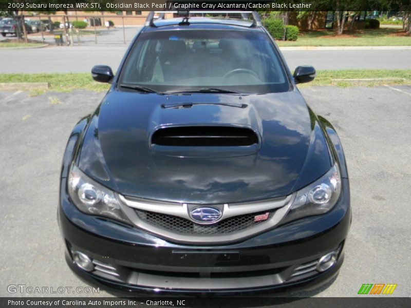 Obsidian Black Pearl / Graphite Gray Alcantara/Carbon Black Leather 2009 Subaru Impreza WRX STi