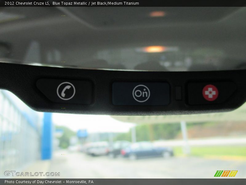 Blue Topaz Metallic / Jet Black/Medium Titanium 2012 Chevrolet Cruze LS