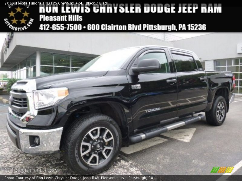 Black / Black 2015 Toyota Tundra TRD Pro CrewMax 4x4