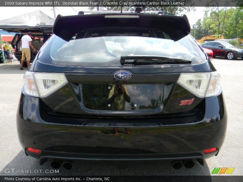 Obsidian Black Pearl / Graphite Gray Alcantara/Carbon Black Leather 2009 Subaru Impreza WRX STi