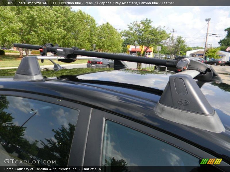 Obsidian Black Pearl / Graphite Gray Alcantara/Carbon Black Leather 2009 Subaru Impreza WRX STi