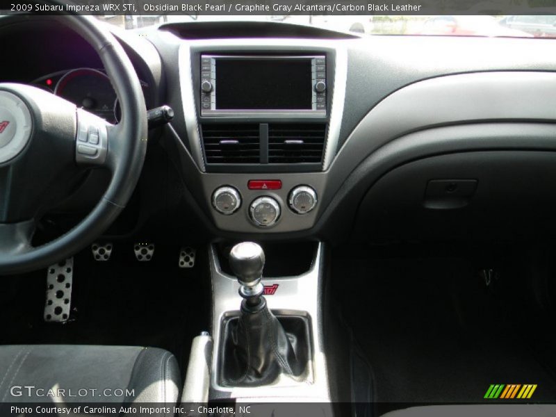 Obsidian Black Pearl / Graphite Gray Alcantara/Carbon Black Leather 2009 Subaru Impreza WRX STi