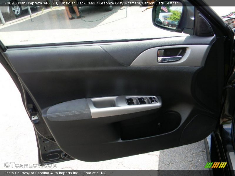 Obsidian Black Pearl / Graphite Gray Alcantara/Carbon Black Leather 2009 Subaru Impreza WRX STi