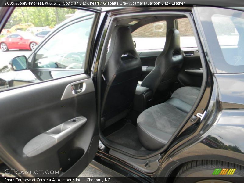 Obsidian Black Pearl / Graphite Gray Alcantara/Carbon Black Leather 2009 Subaru Impreza WRX STi
