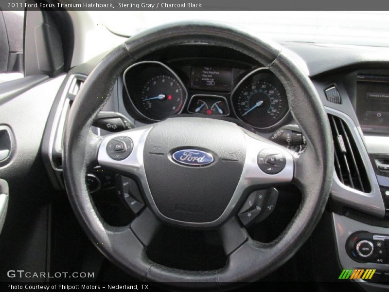 Sterling Gray / Charcoal Black 2013 Ford Focus Titanium Hatchback