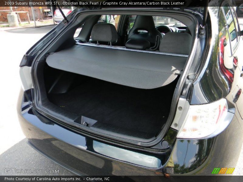 Obsidian Black Pearl / Graphite Gray Alcantara/Carbon Black Leather 2009 Subaru Impreza WRX STi