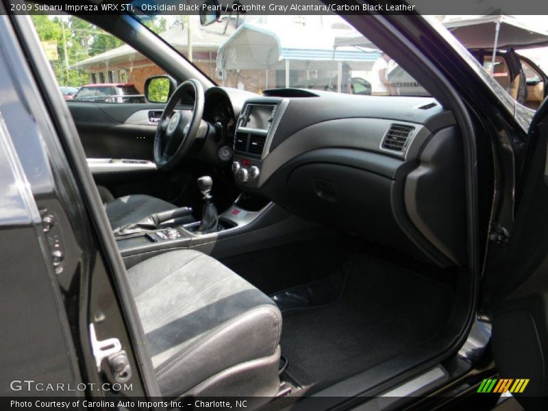 Obsidian Black Pearl / Graphite Gray Alcantara/Carbon Black Leather 2009 Subaru Impreza WRX STi
