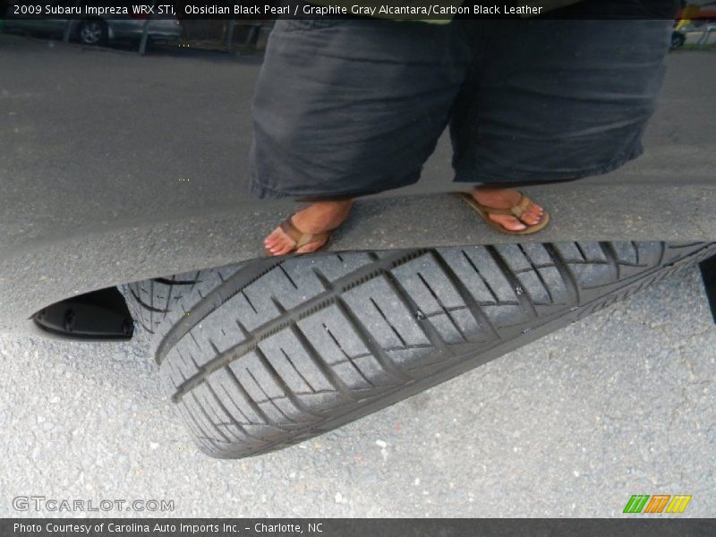 Obsidian Black Pearl / Graphite Gray Alcantara/Carbon Black Leather 2009 Subaru Impreza WRX STi