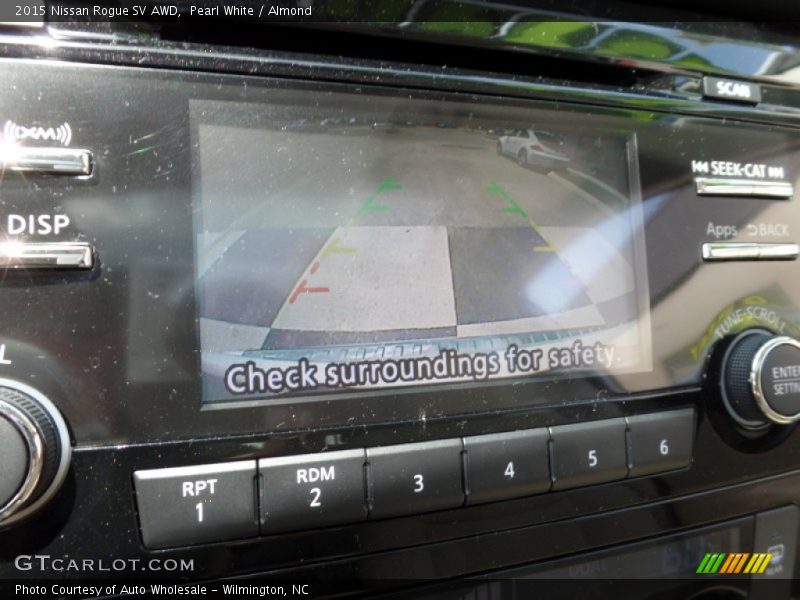 Pearl White / Almond 2015 Nissan Rogue SV AWD