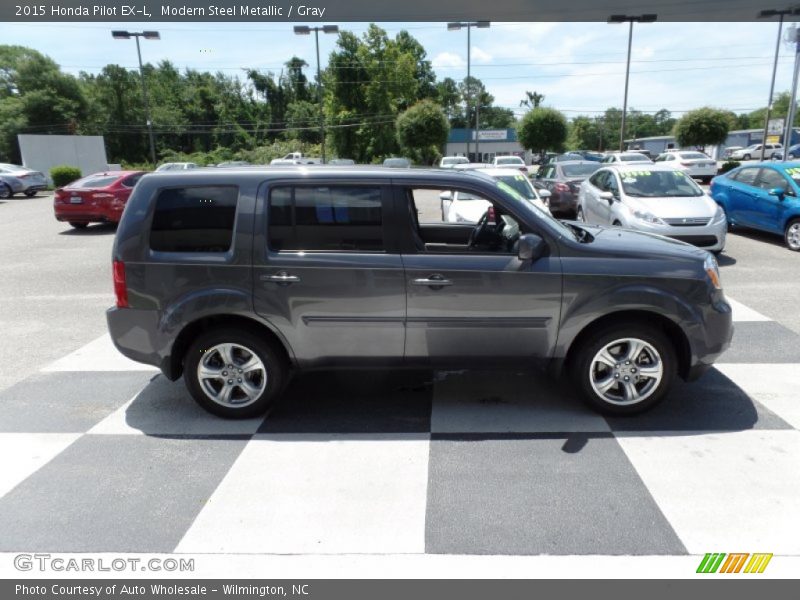 Modern Steel Metallic / Gray 2015 Honda Pilot EX-L