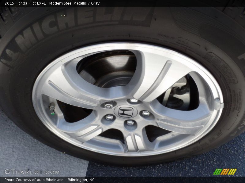 Modern Steel Metallic / Gray 2015 Honda Pilot EX-L