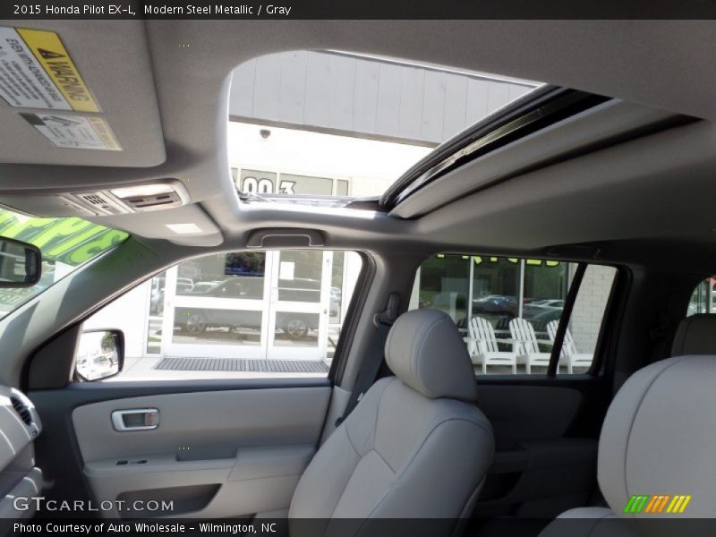 Modern Steel Metallic / Gray 2015 Honda Pilot EX-L