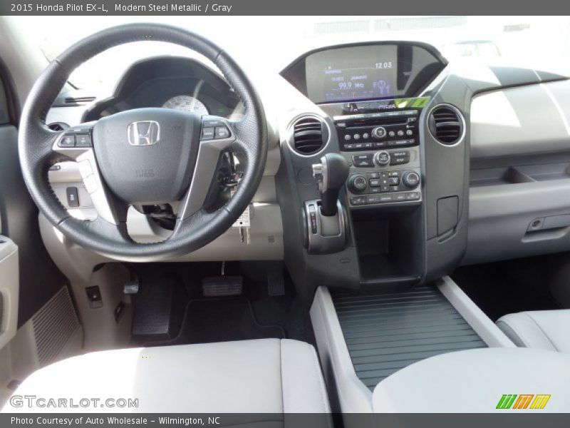 Modern Steel Metallic / Gray 2015 Honda Pilot EX-L
