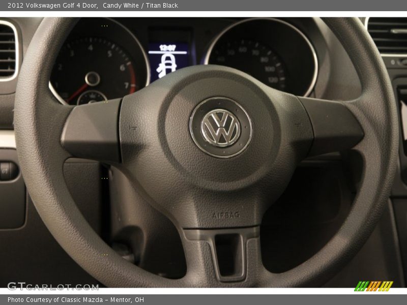 Candy White / Titan Black 2012 Volkswagen Golf 4 Door