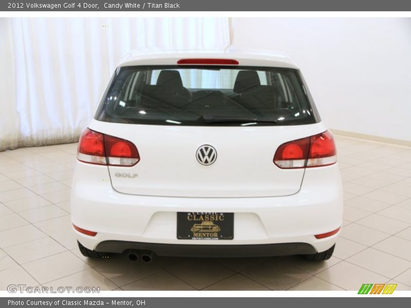 Candy White / Titan Black 2012 Volkswagen Golf 4 Door