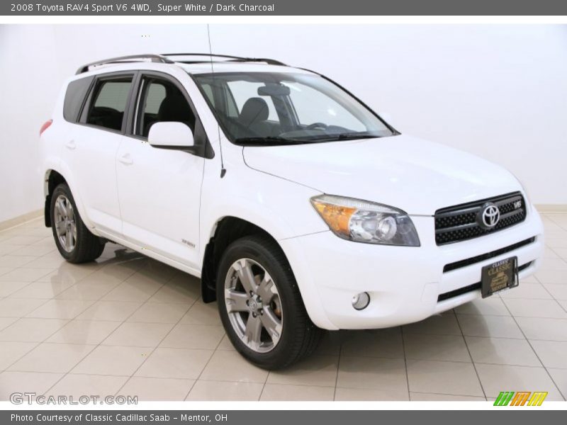 Super White / Dark Charcoal 2008 Toyota RAV4 Sport V6 4WD