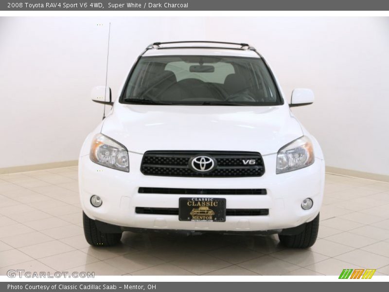 Super White / Dark Charcoal 2008 Toyota RAV4 Sport V6 4WD