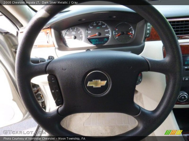 Dark Silver Metallic / Gray 2008 Chevrolet Impala LT