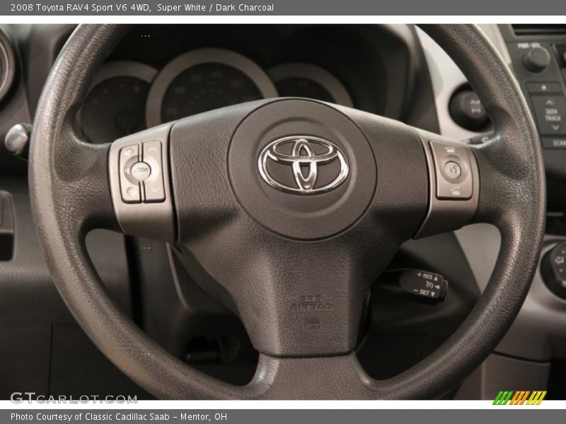 Super White / Dark Charcoal 2008 Toyota RAV4 Sport V6 4WD