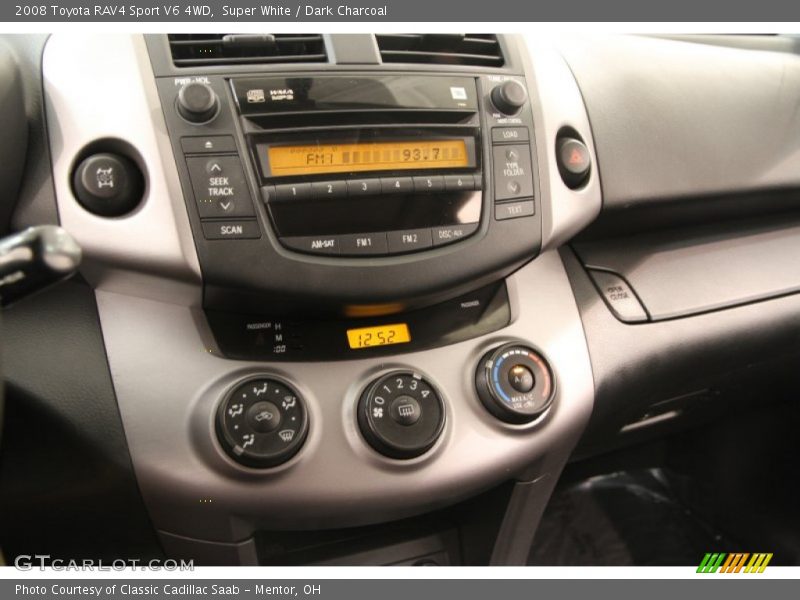 Super White / Dark Charcoal 2008 Toyota RAV4 Sport V6 4WD
