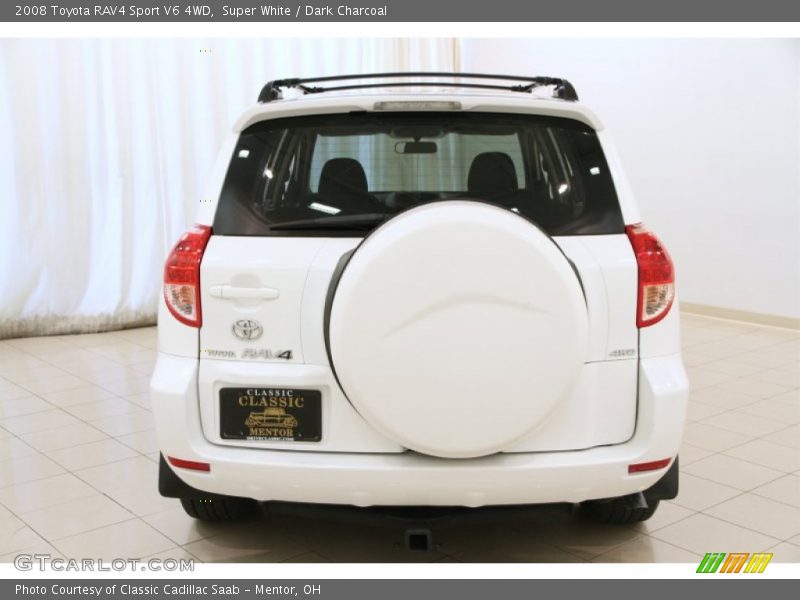 Super White / Dark Charcoal 2008 Toyota RAV4 Sport V6 4WD