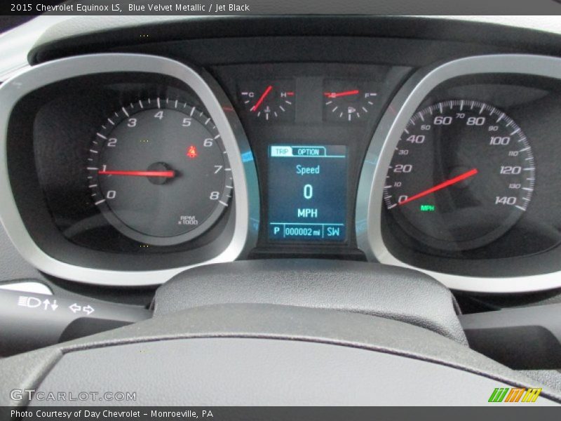 Blue Velvet Metallic / Jet Black 2015 Chevrolet Equinox LS