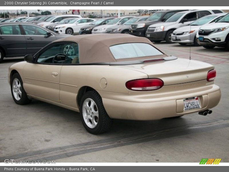 Champagne Pearl / Camel 2000 Chrysler Sebring JXi Convertible