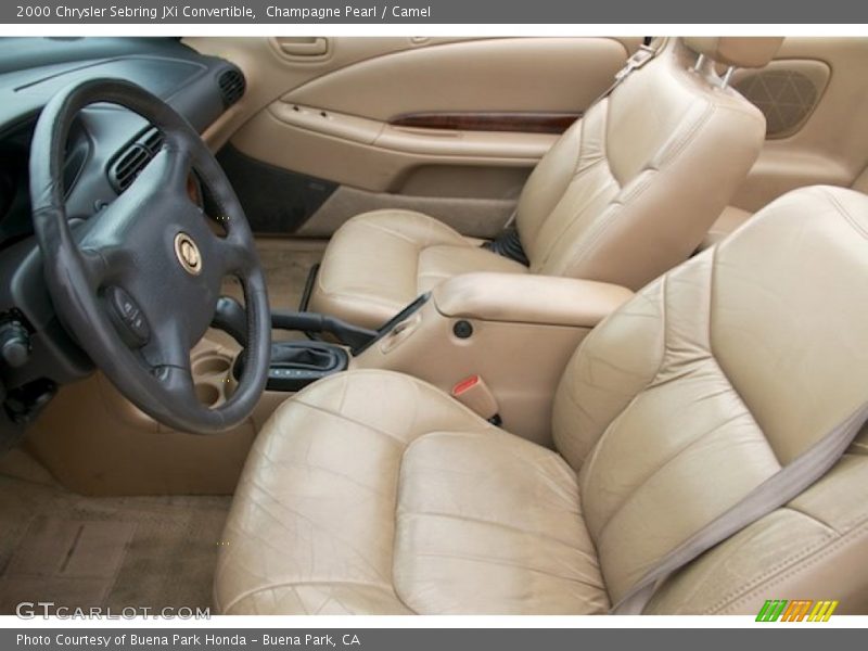 Champagne Pearl / Camel 2000 Chrysler Sebring JXi Convertible