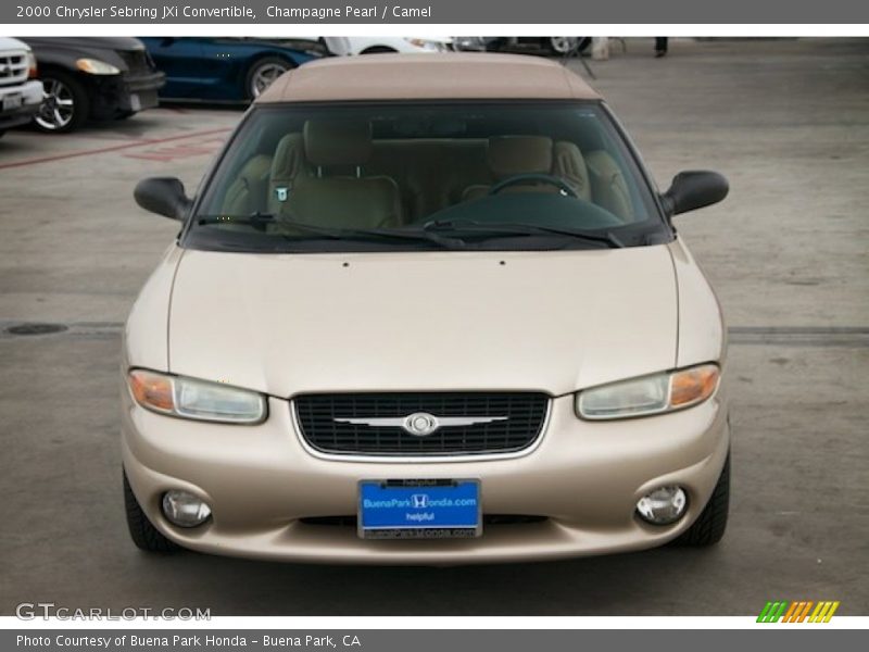Champagne Pearl / Camel 2000 Chrysler Sebring JXi Convertible