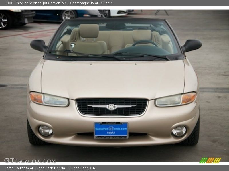 Champagne Pearl / Camel 2000 Chrysler Sebring JXi Convertible