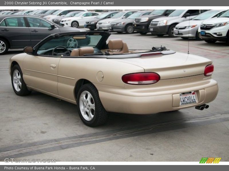 Champagne Pearl / Camel 2000 Chrysler Sebring JXi Convertible