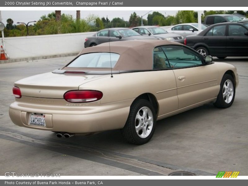 Champagne Pearl / Camel 2000 Chrysler Sebring JXi Convertible