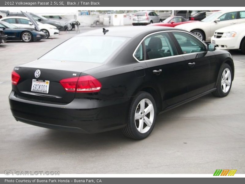 Black / Titan Black 2012 Volkswagen Passat 2.5L SE