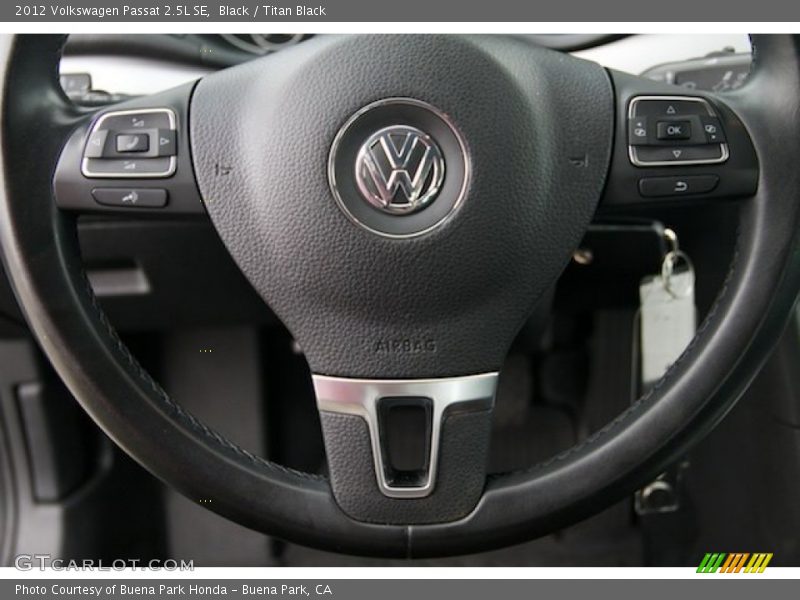 Black / Titan Black 2012 Volkswagen Passat 2.5L SE