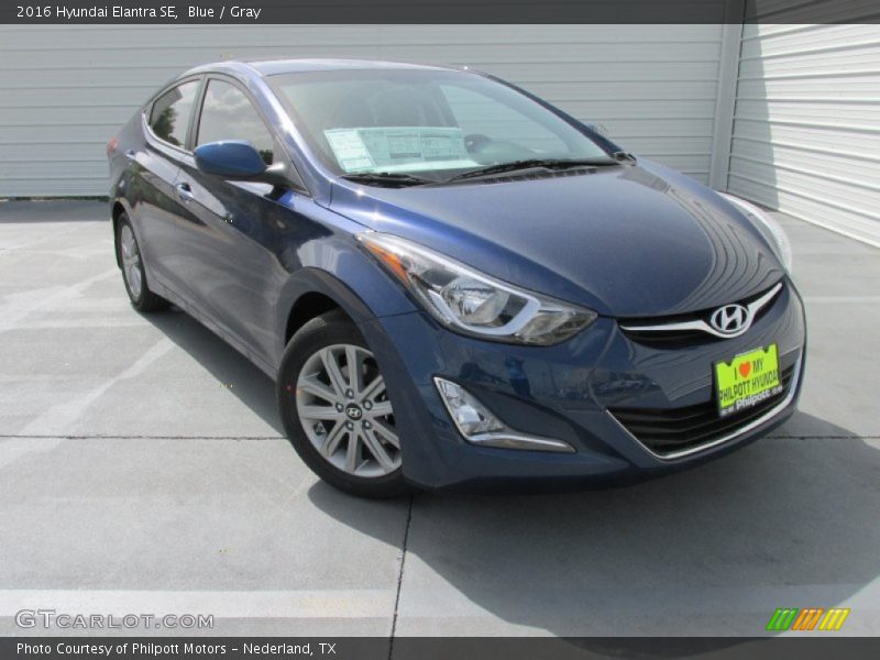 Blue / Gray 2016 Hyundai Elantra SE