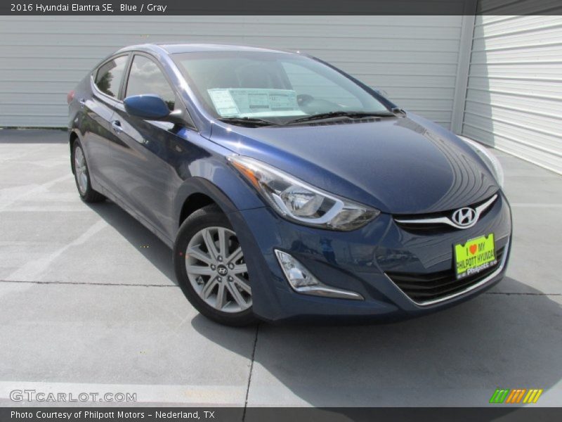 Blue / Gray 2016 Hyundai Elantra SE