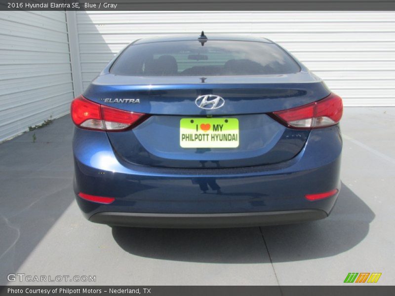 Blue / Gray 2016 Hyundai Elantra SE