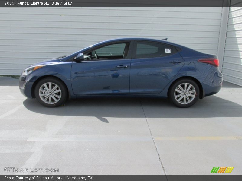 Blue / Gray 2016 Hyundai Elantra SE